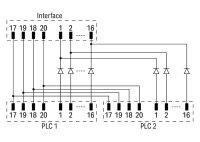 propojovací modul pro systémovou kabeláž, Konektor dle DIN 41651 20pól.