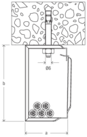 Sběrný kabelový držák kovový SHA M 15 FISCHER 544933