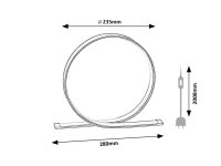 AZULA LED 5W IP20 černá 4000K 460lm RABALUX 74210