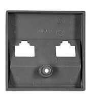 Kryt datové zásuvky 2x RJ45, antracit SCHRACK EV114004--