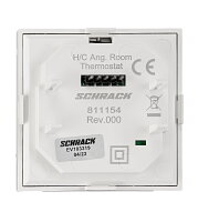 Kryt termostatu pro topení/chlazení, analogový, bílý SCHRACK EV103319--