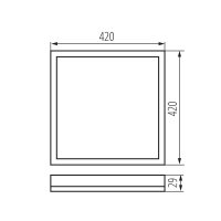 Přisazené svítidlo AZPO LED 22W-NW-L-W KANLUX 31510