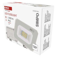 LED reflektor SIMPO 10 W, bílý, neutrální bílá EMOS ZS2213W