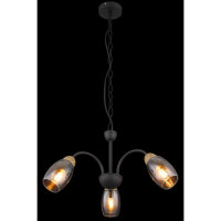 Závěsné svítidlo GERLY černá 3xE14 25W 230V GLOBO 60297-3H