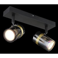 Nástěnné svítidlo TRABBY černá 2xGU10,max. 8W 230V GLOBO 57916-2
