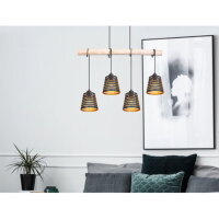 Závěsné svítidlo ABLONA černá 4xE27, max. 60W 230V GLOBO 15451-4H