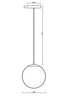 Závěsné svítidlo ISIS P3 PM-M HP 52W IP40 4K NZ3h PMMA černá OSMONT ISI60976