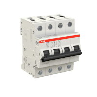 S204M-D1,6 4 fázový jistič 1.6 A char. D 10kA ABB 2CDS274001R0971