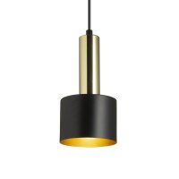 GIULIA 12 závěsná černá/zlatohnědá mosaz 230V E27 40W RENDL R13909