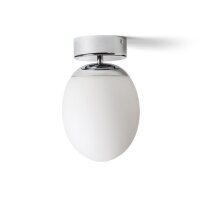 MERINGUE 16 stropní opálové sklo/chrom 230V E27 15W IP44 RENDL R13690