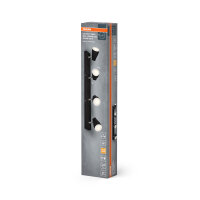 Stropní svítidlo LEDVANCE LED SPOT PEAR BLACK 4 x 4.3W 2700K GU10