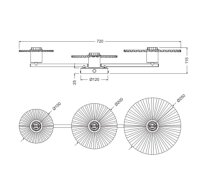 DECOR PLISSEE WALL 3 x E27 Beige OSRAM 4058075852013