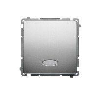 Přepínač střídavý, s orientačním LED podsvětlením, řazení 6So, 10AX, 250V, Satén