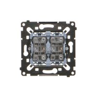 Spínač sériový 2 násobný (přístroj), 5 (2x 1-0-2), 10A/250V, bezšroubové svorky