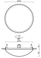 Polovestavné svítidlo TITAN V2 24W IP44 3K HF NZ3h PMMA bílá OSMONT TIT66947