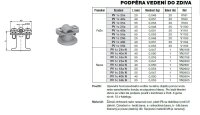Podpěra vedení do zdiva PV 1c 40 N (nerez+plast) TREMIS VN2157