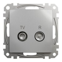 Sedna D/E TV R zásuvka koncová 4dB, Aluminium SCHNEIDER SDD113471R