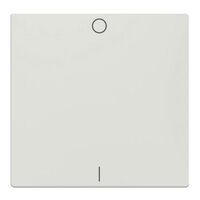 Klapka, Merten System M, se symbolem 0/1, polar white, termoplast lesklý 432219
