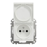 Sedna D/E Zásuvka 230V 16A IP44 bezšroubová, Bílá SCHNEIDER SDD211014