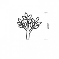 Vánoční LED stromek, 60cm, 3x AA, vnitřní, teplá bílá, časovač