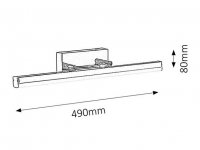 Silas LED 12W IP44 chrom RABALUX 5719
