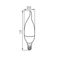 Světelný zdroj LED IDO 4,5W T SMD E14-WW 23382 Kanlux
