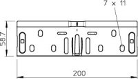 OBO 6068189 Sada podélných spojek RV 630 FS
