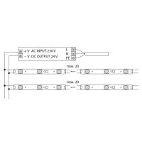 LED modul 3x SMD3535, 9W, 24 V, 375mA, 6450K, 15° x 45°, IP64