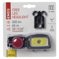 CREE LED + COB LED čelovka P3531, 330 lm, 65m, 3× AAA EMOS P3531