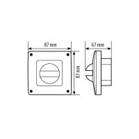 EsyLux EM10055157 Kryt IP44 Pro MD 180i a PD 180i, bílá