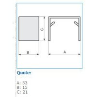 GM 50X20 W 09752 Spojka pro minikanály 50x20 - bílá IBOCO I-GM 50X20 W 09752