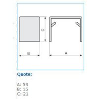 GM 50X20 W 09752 Spojka pro minikanály 50x20 - bílá IBOCO B09752