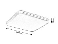 Linden LED 72W IP20 3000-6500K chrom RABALUX 3479