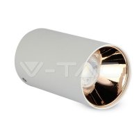 GU 10 Fitting Round White + Rose Gold  ,