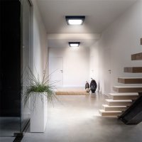 LED mini panel CCT přisazený 24W 1800lm přepínání 3000K 4000K 6000K čtverc černý