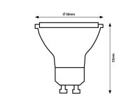Světelný zdroj SMD LED, GU10, 4W, 300lm, 2700K RABALUX 79038