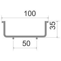 Drátěný žlab 35x100 žárový zinek KOPOS DZ 35X100_BF