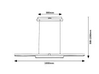 CONTESSA LED 48W IP20 chromová 4000K 2900lm RABALUX 72031