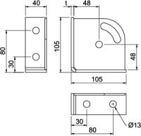 Spojovací úhelník GMS 6 KD A4