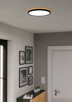 Stropní svítidlo ROVITO-Z LED-RGB/CCT d300 černá 13,9W IP44 EGLO 901463