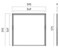 XWIDE UGR<19 LED PANEL 40W 220-240V AC 4