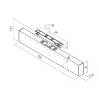 XNEO ADJ. LINEAR FITTINGS 5.3W 24V DC 30