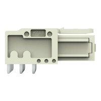 Pružinová svorkovnice THT, Úhlové provedení, Rozteč 7,62 mm, Světle šedá
