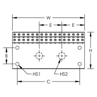 Spojovaci sbernice CB 20x10, 553153 ERICO CB20X10AL