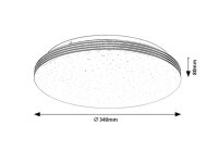 TOMA zlatá LED 18W IP44