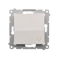 Ovládač zapínací ZVONEK, řazení 1/0, 16AX 250V, bílá KONTAKT SIMON DD1A.01/11