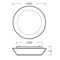 Osmont 48428 CRATER 4 LED-1L14A07K75/054 3000 21W IP43