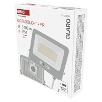 LED reflektor GLARO s pohybovým čidlem 50 W bílý IP54 5000lm neutrální ZS2344W