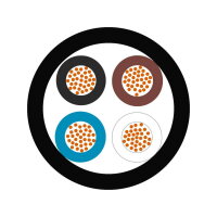 Kabel pro snímače/akční členy UNITRONIC SENSOR LifYY 4x0,25 LAPP 7038899