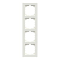 Rámeček Merten M-Pure, čtyřnásobný, polar white, lesklý plast MEG4040-3619